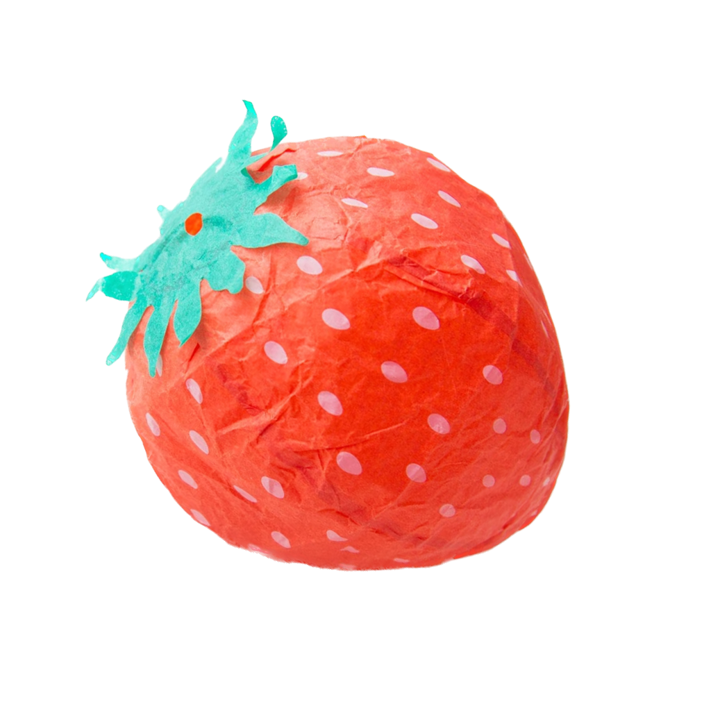 Decorative Japanese Paper Balloon Strawberry