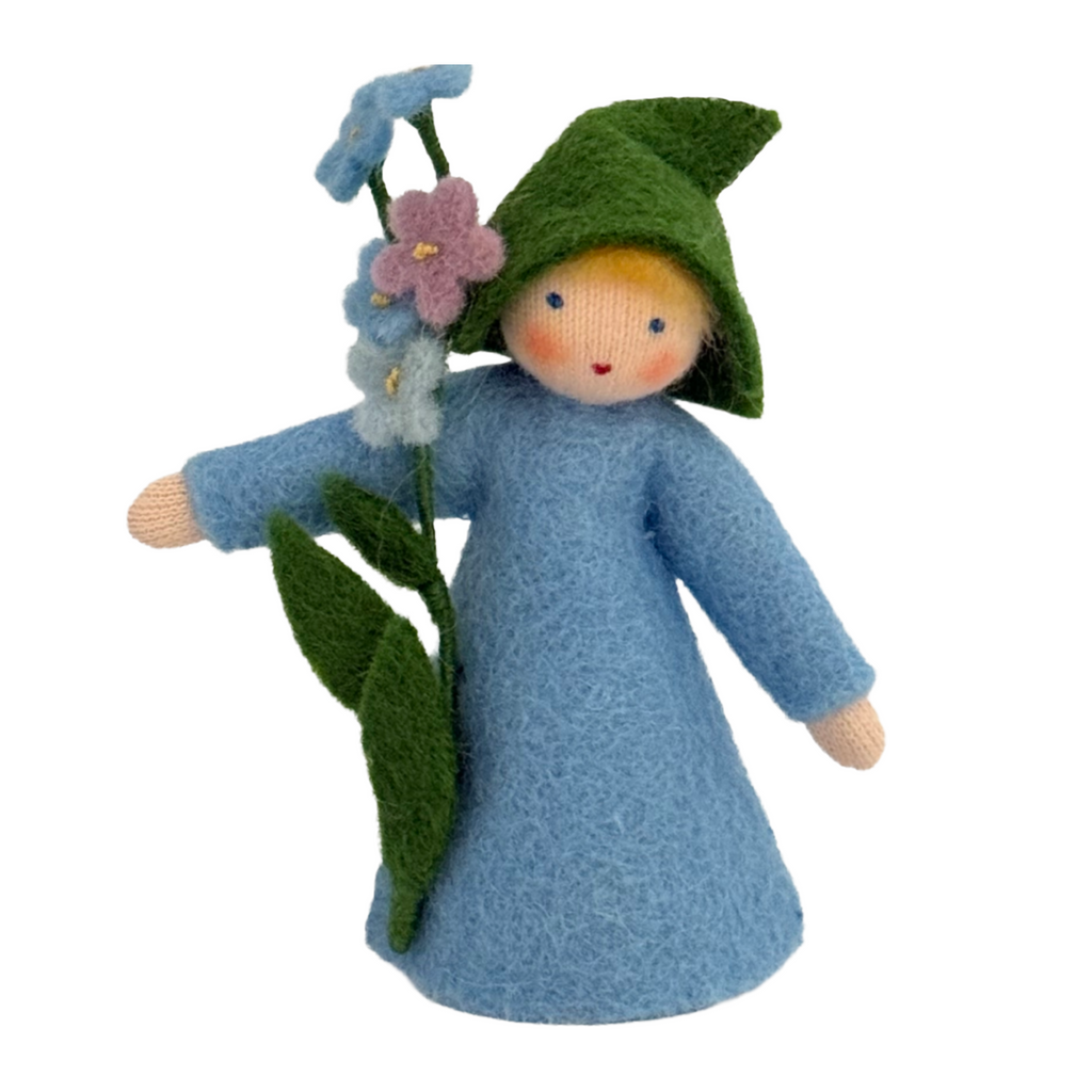 Forget Me Not Flower Fairy · Fair | Waldorf Miniature Fairy Doll