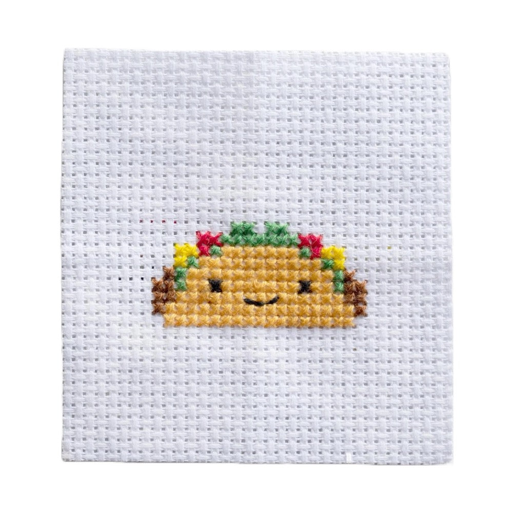 Mini Cross Stitch in a Matchbox · Taco