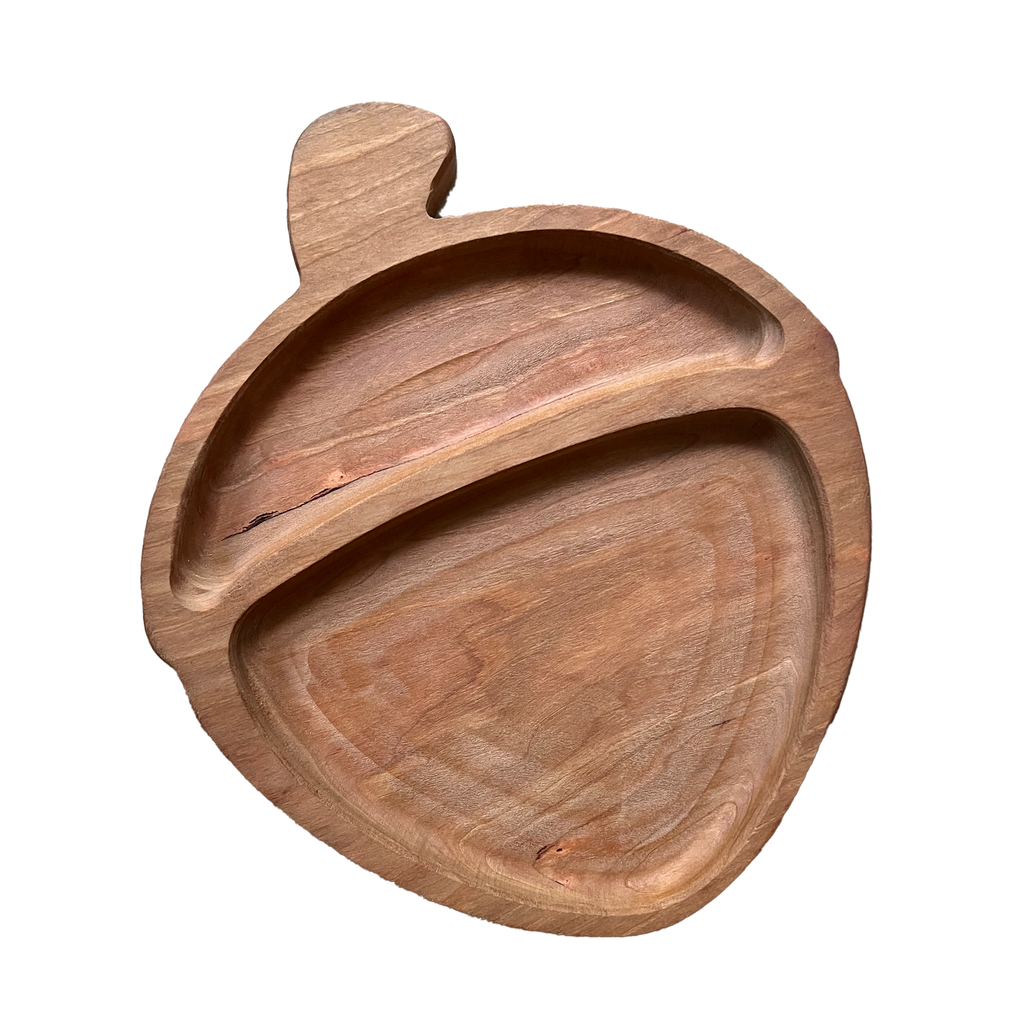 Wooden Acorn Plate