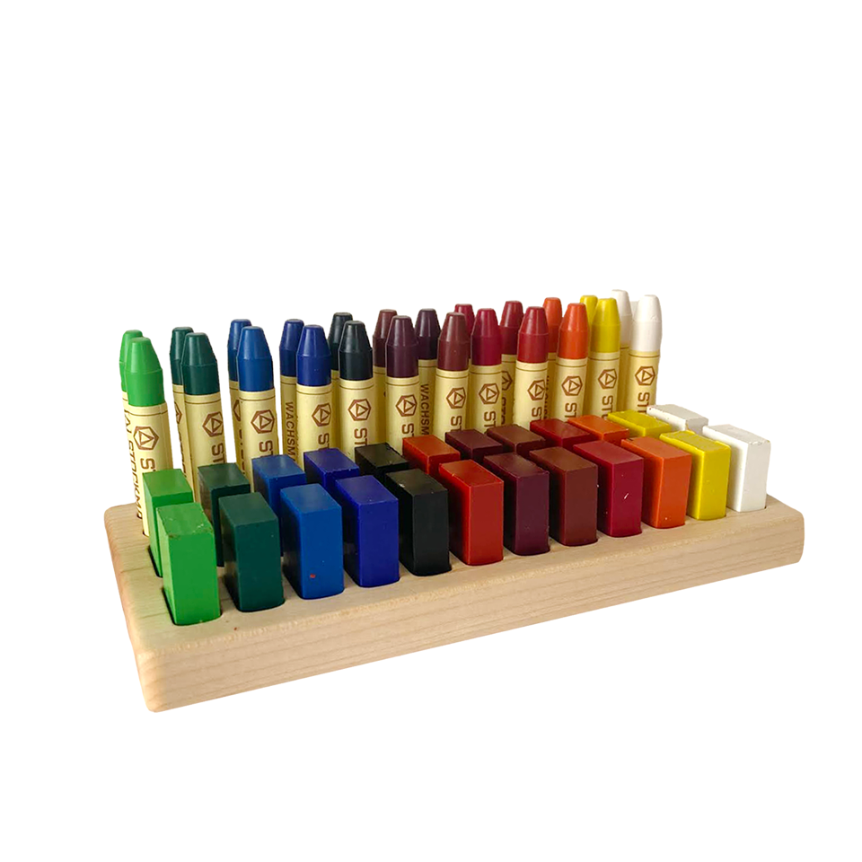Wooden Crayon Holder · 48 Crayons