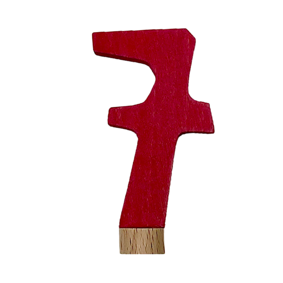Grimm's Number 7 Figurine · Raspberry
