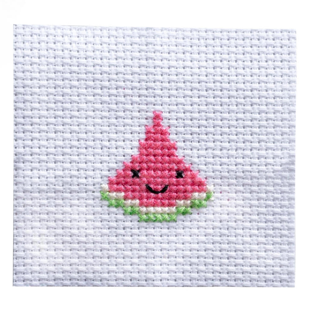 Mini Cross Stitch Kit In A Matchbox · Watermelon