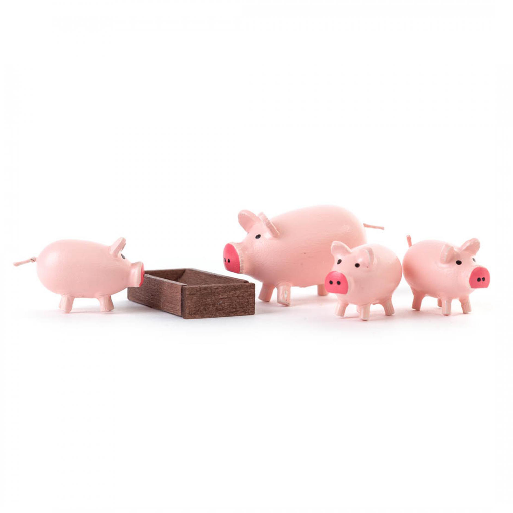 Pig Family 2pc  Mary's Dollhouse Miniature Accessories