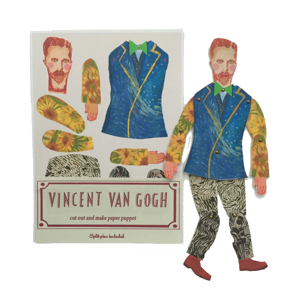Vincent Van Gogh Cut and Create Paper Puppet Acorn Toy Shop