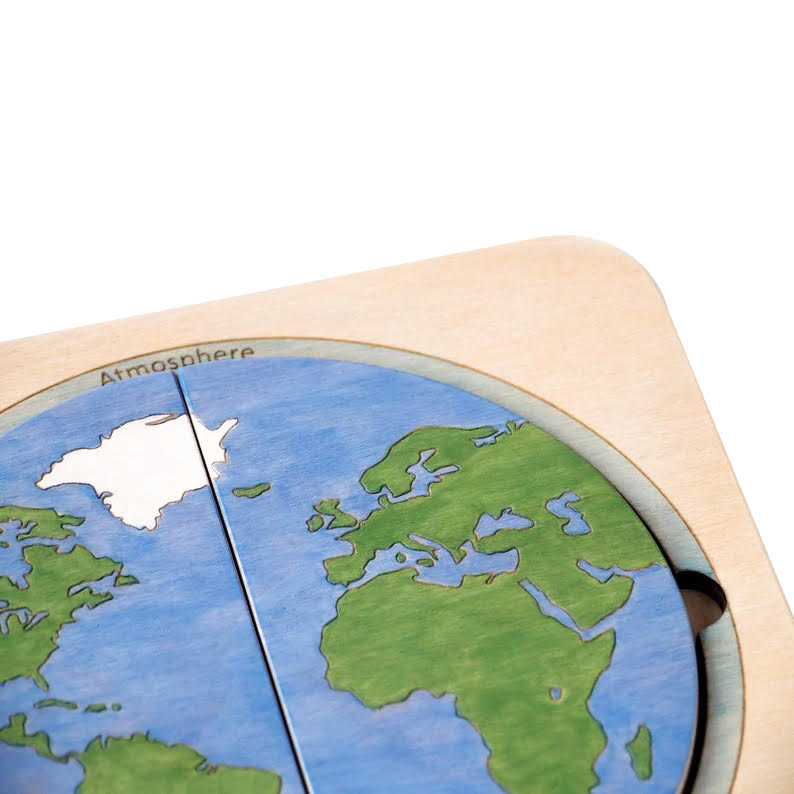 Wooden Earth Puzzle