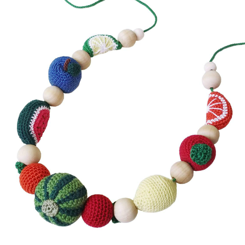 Crocheted Fruit Teething Necklace