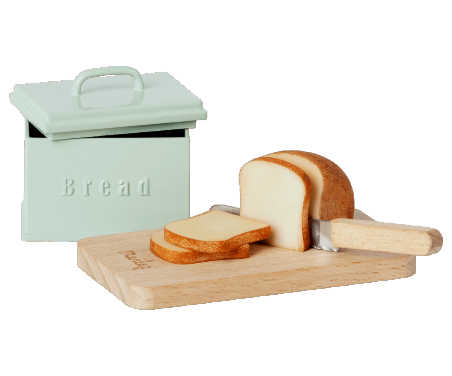 Maileg Mini Bread Box with Cutting Board and Knife