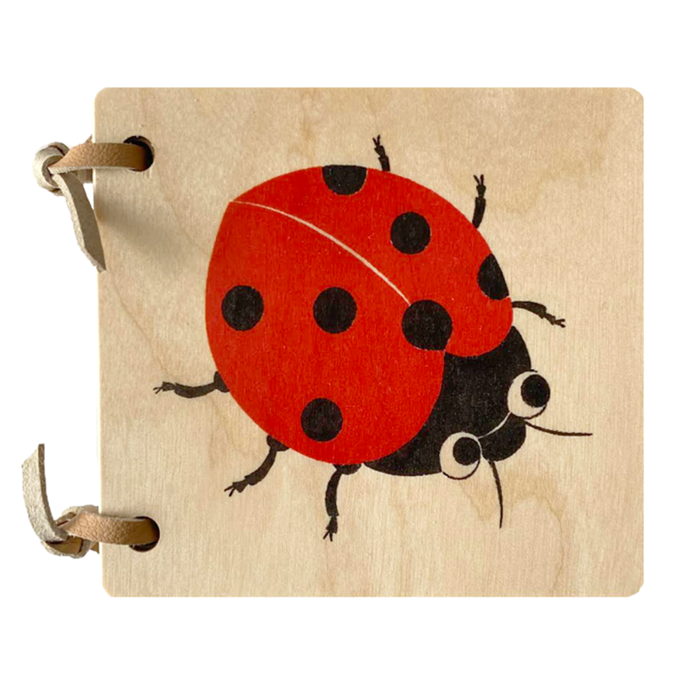 Wooden Picture Book with Ladybug Cover