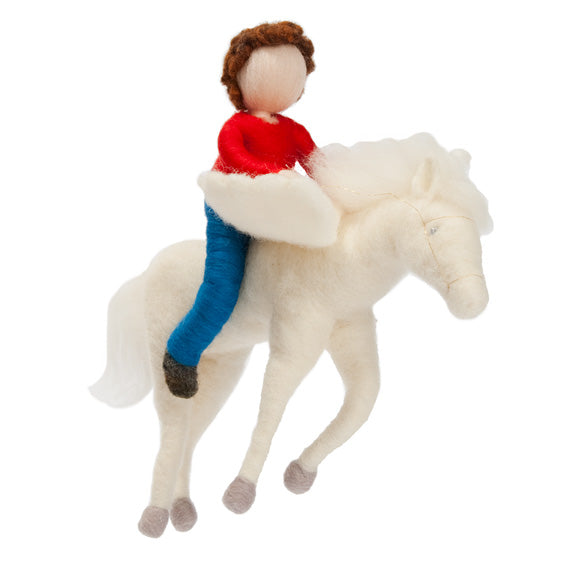 The Boy and the Pegasus Felted Mobile 