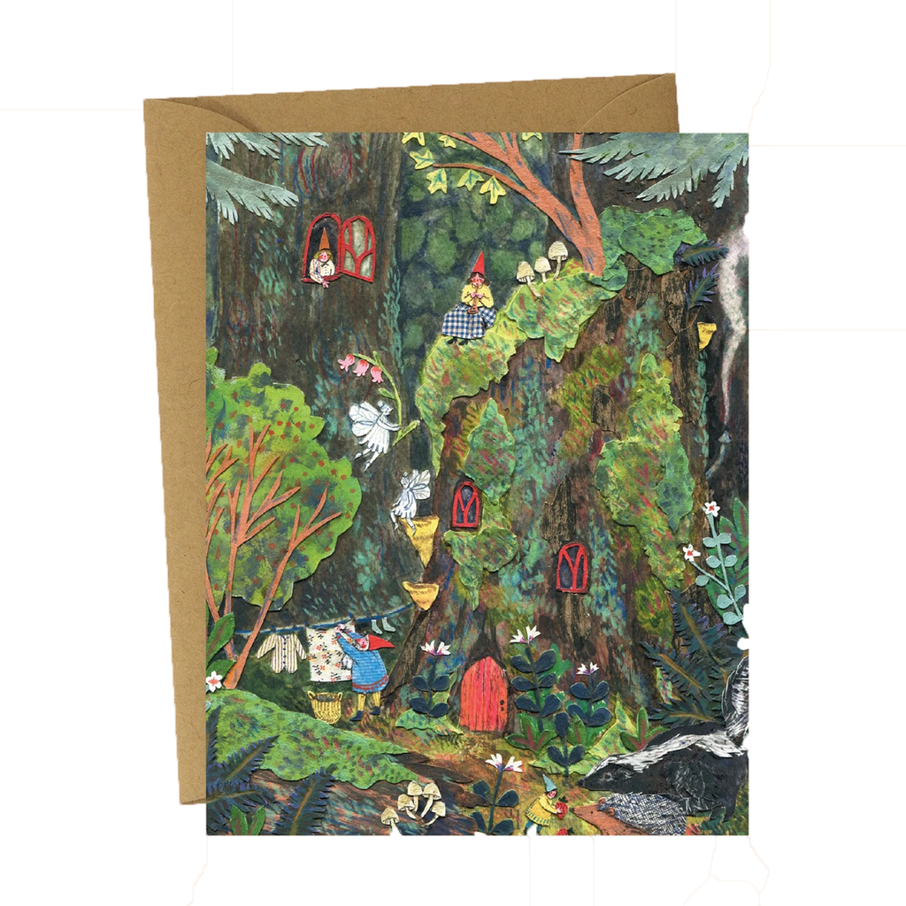 Phoebe Wahl Gnome Home Greeting Card