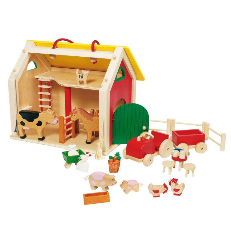 Goki Portable Barn Set