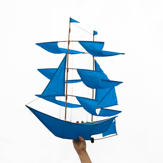 Blue Ship Kite 