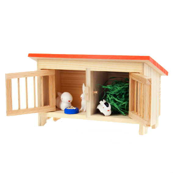 Mini Bunny Hutch Acorn Toy Shop