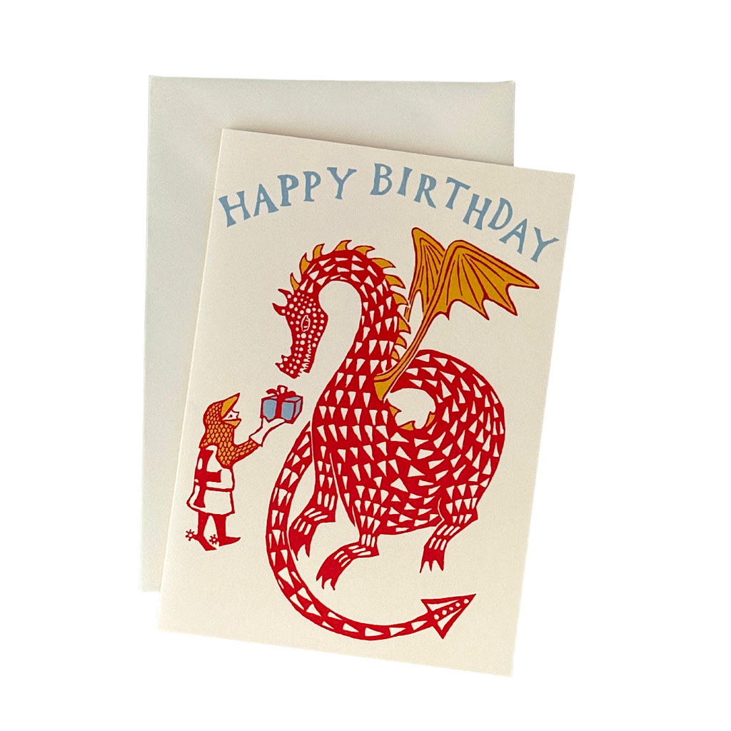 Cambridge Imprint Dragon Birthday Card