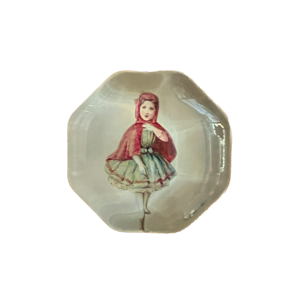 John Derian Little Red Octagonal Paperweight