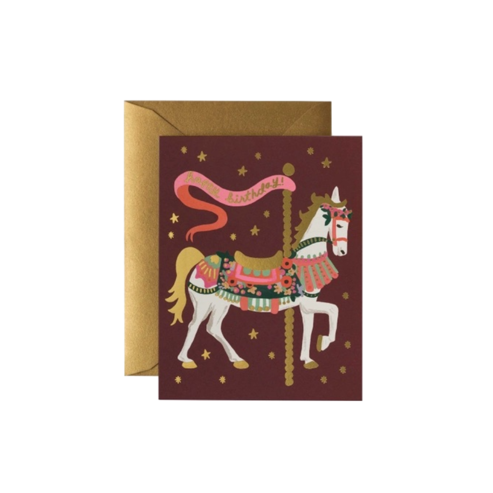 Rifle Carousel Birthday Card