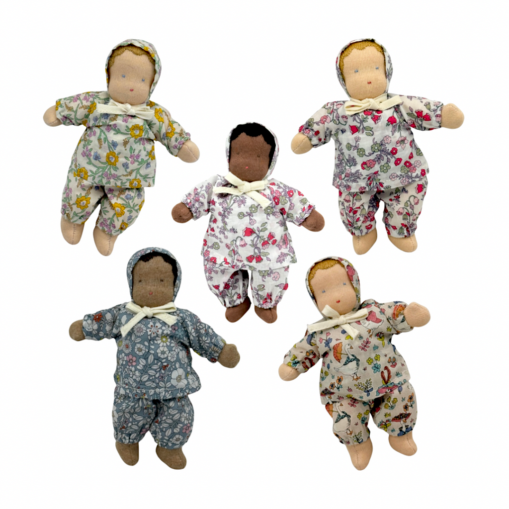 6" Waldorf Dolls in Liberty Outfits · Multiple Styles