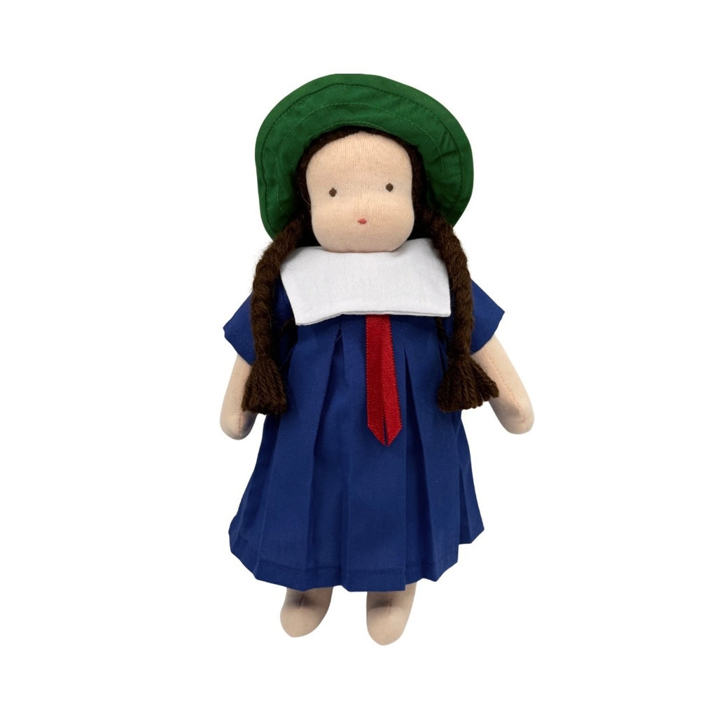 9" Waldorf Schoolgirl Doll · Fair with Brown Hair