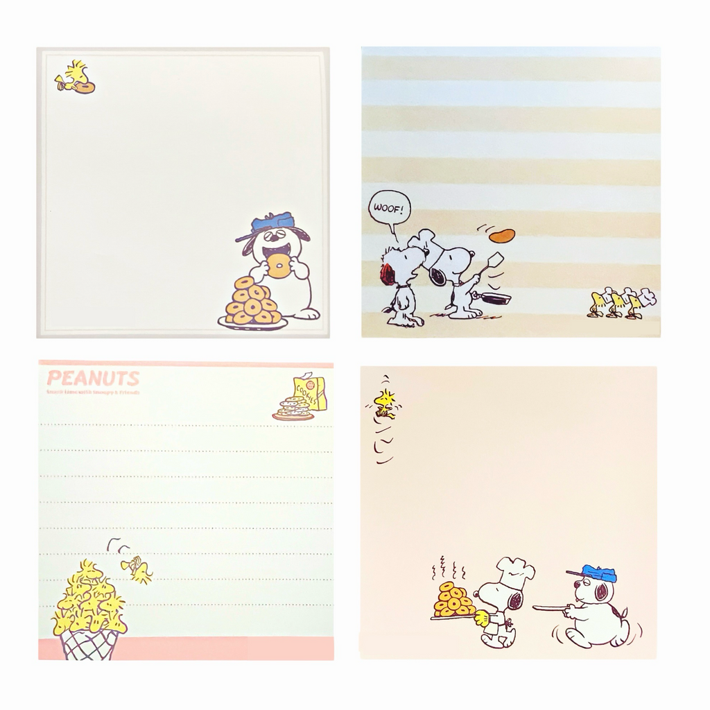 Peanuts Memo Pad • Snoopy and Siblings Snack Time
