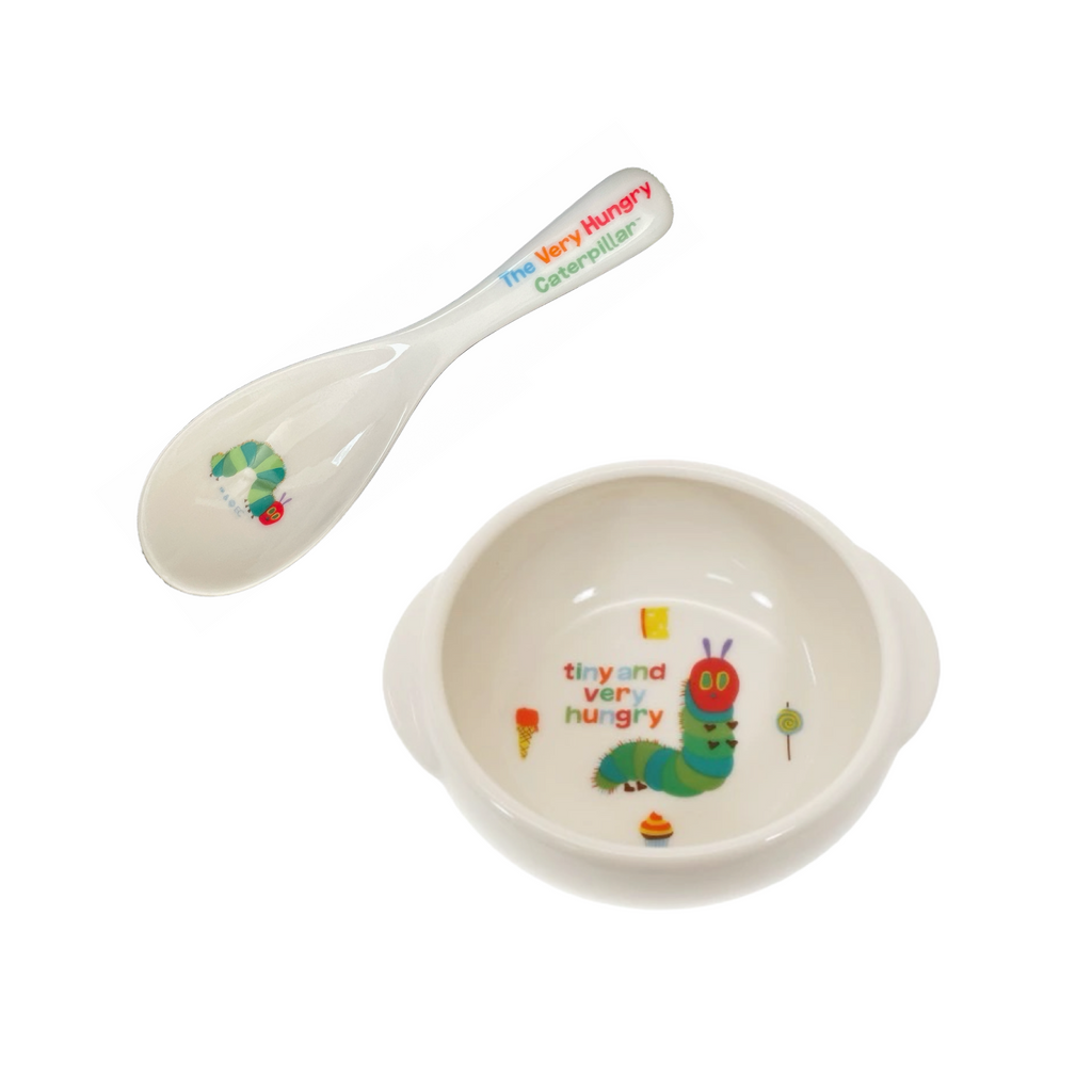 The Very Hungry Caterpillar Porcelain Bowl & Spoon Set