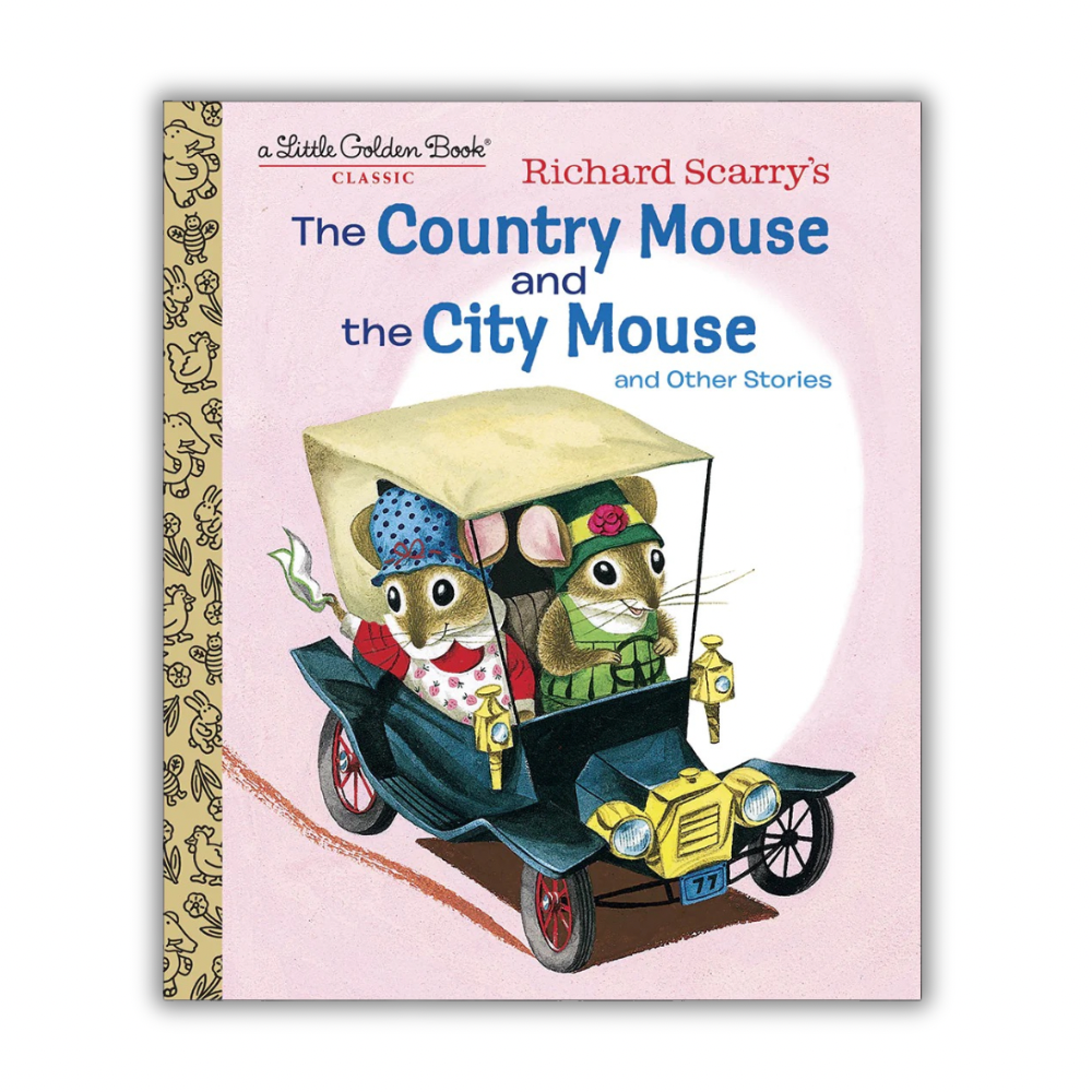 A Little Golden Book Classic: Richard Scarry's The Country Mouse and the City Mouse Board Book