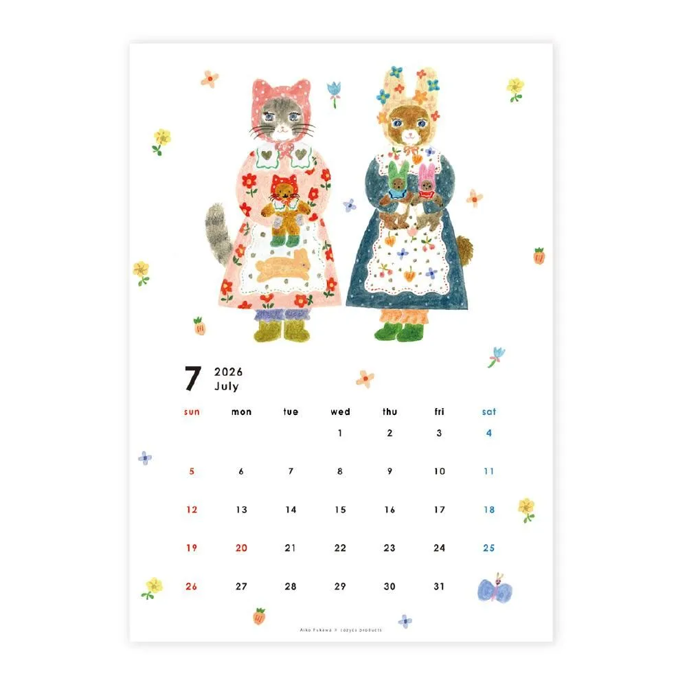 Aiko Fukawa 2026 Calendar