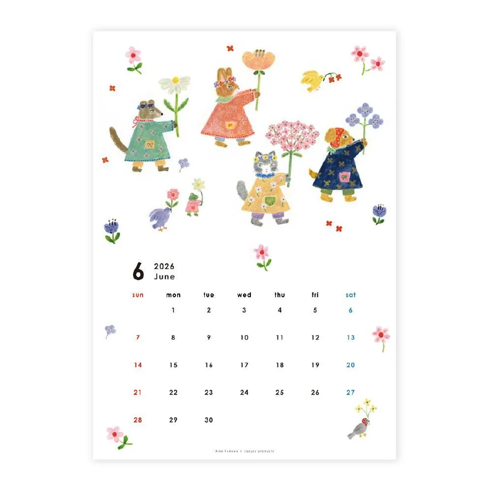 Aiko Fukawa 2026 Calendar
