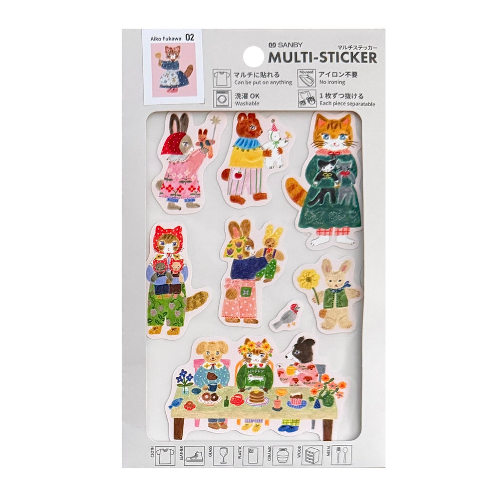 Hug Time Sticker Aiko Fukawa Cat Hug Time Multi-Surface Stickers | Made in Japan | Acorn ...