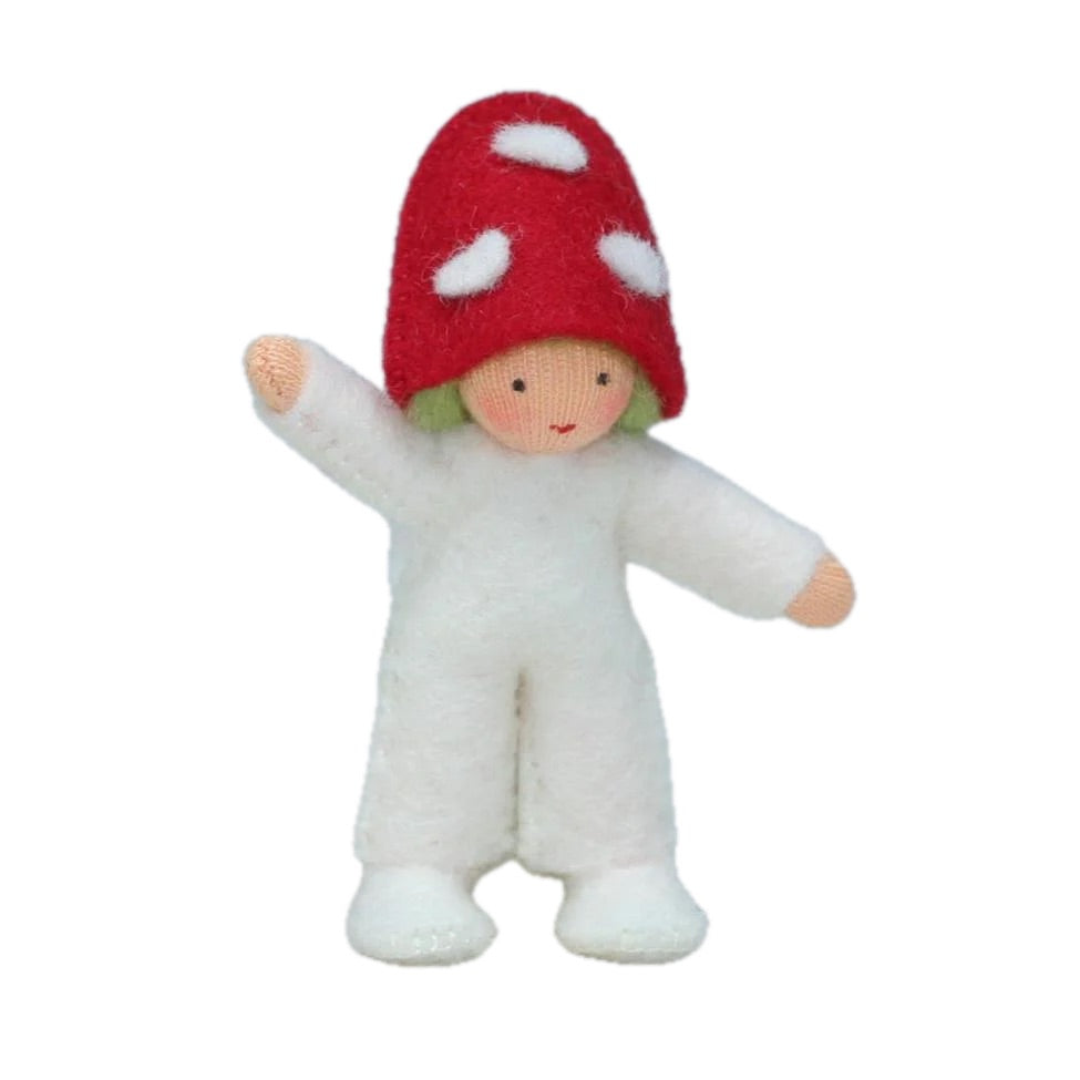 Red Mushroom Family with Fair Skin • Sold Individually