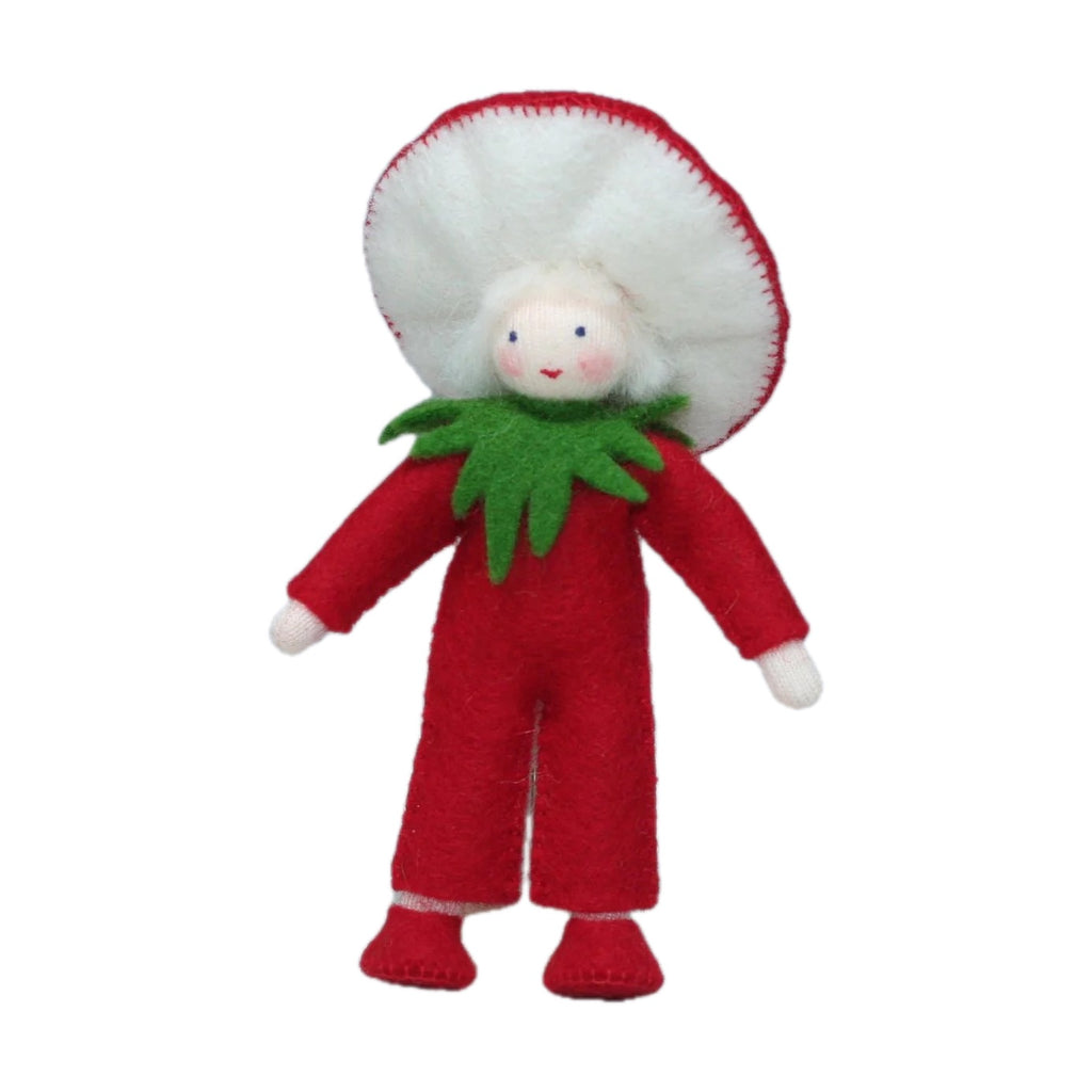 Red Mushroom Family with White Skin • Sold Individually