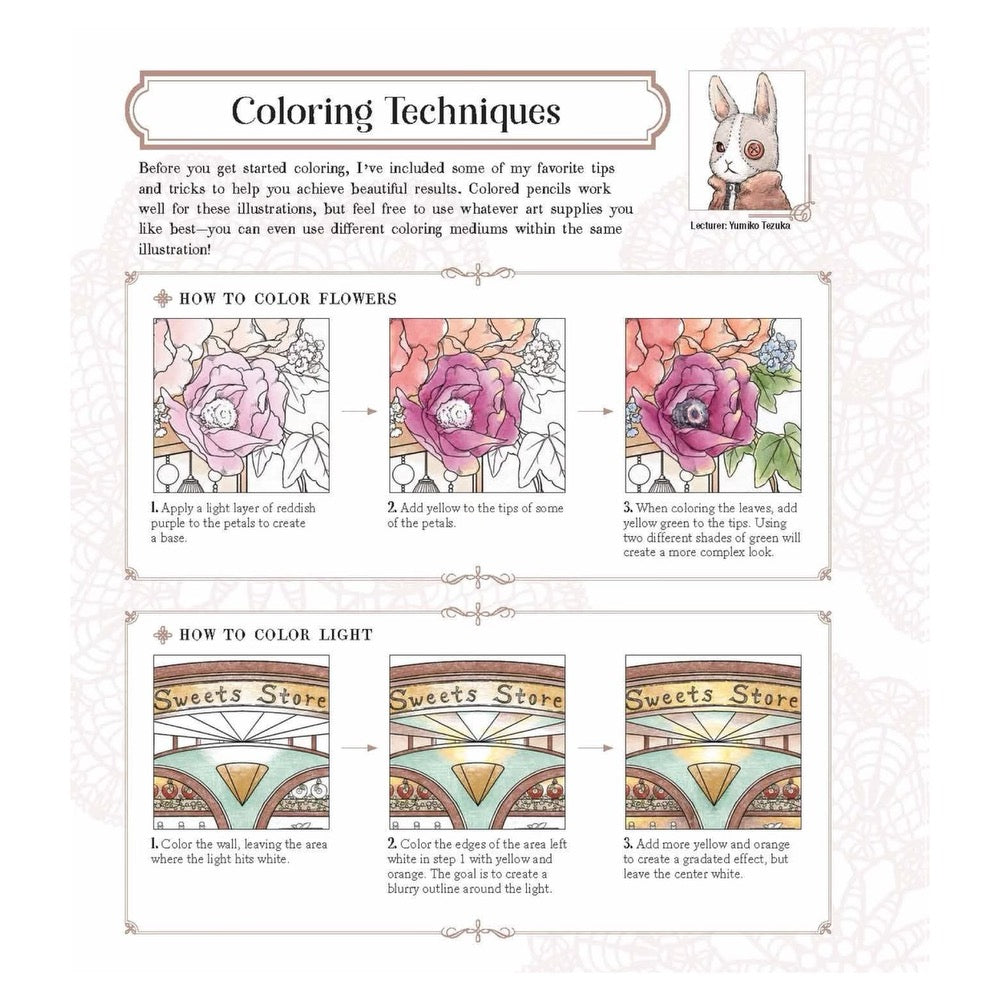 Antique Dollhouse Coloring Enchanting Miniature Worlds to Color & Explore by Yumiko Tezuka