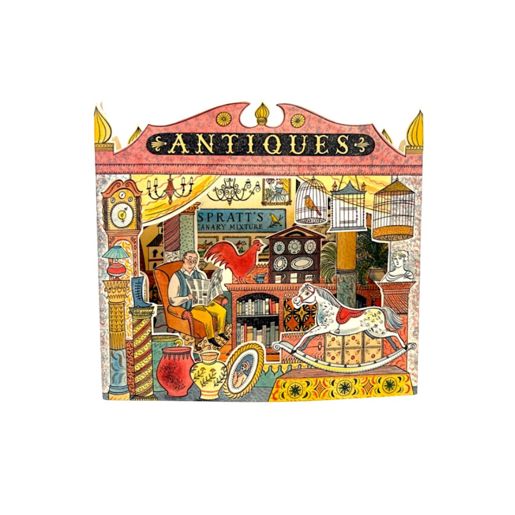 Antiques 3D Greeting Card by Emily Sutton