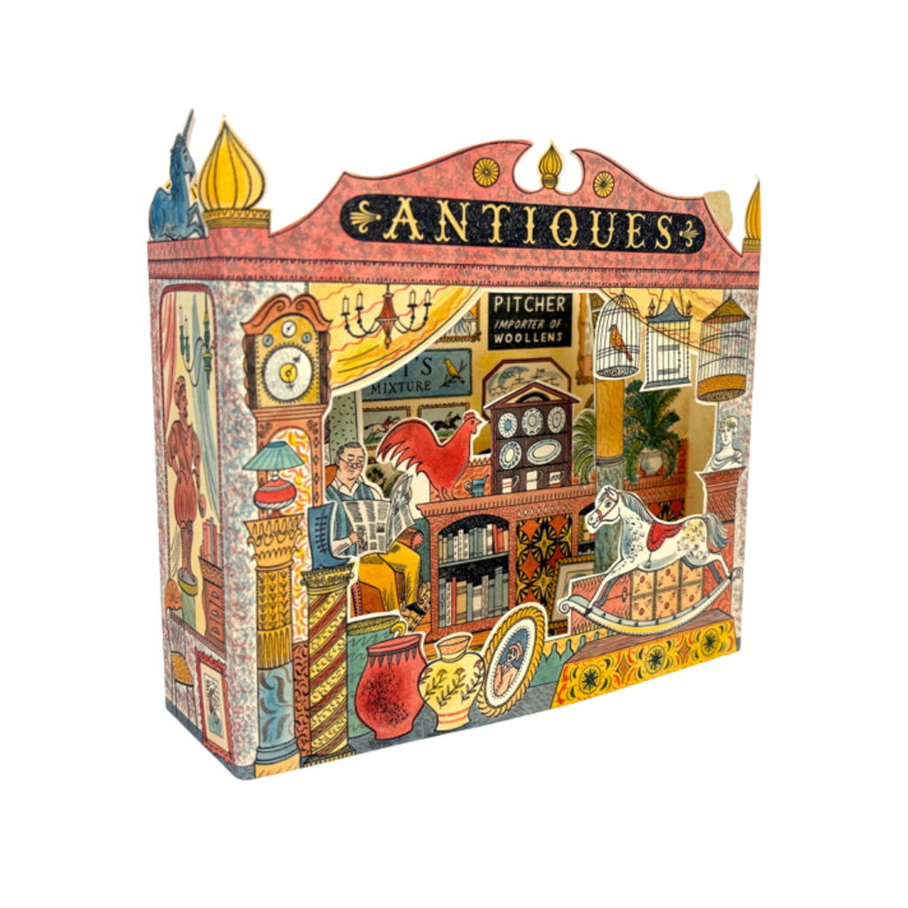 Antiques 3D Greeting Card by Emily Sutton