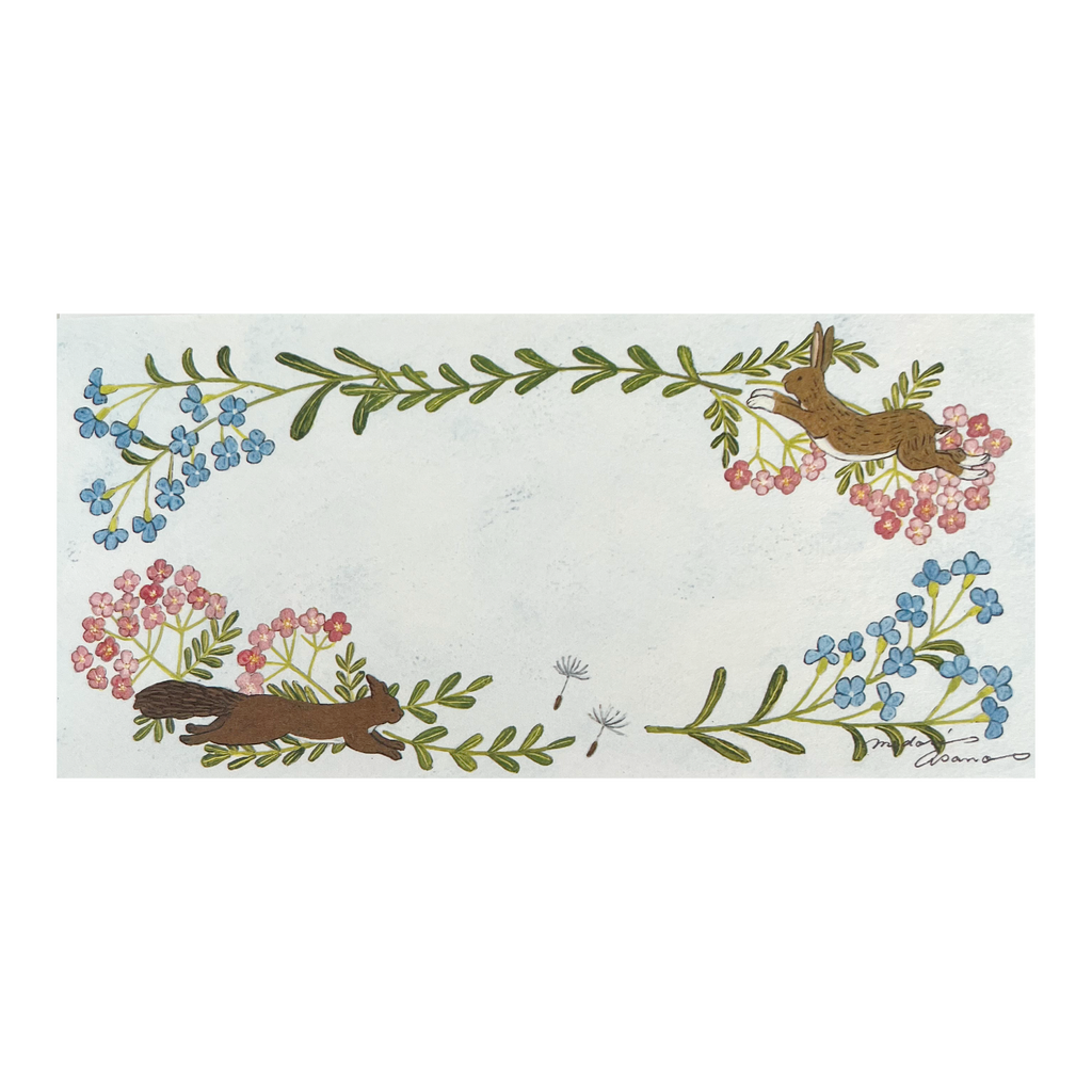 Asano Midori Notepad · With Flowers