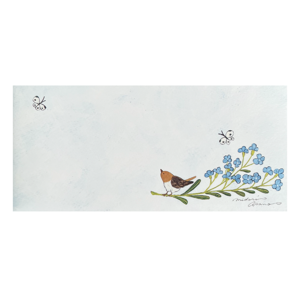 Asano Midori Notepad · With Flowers