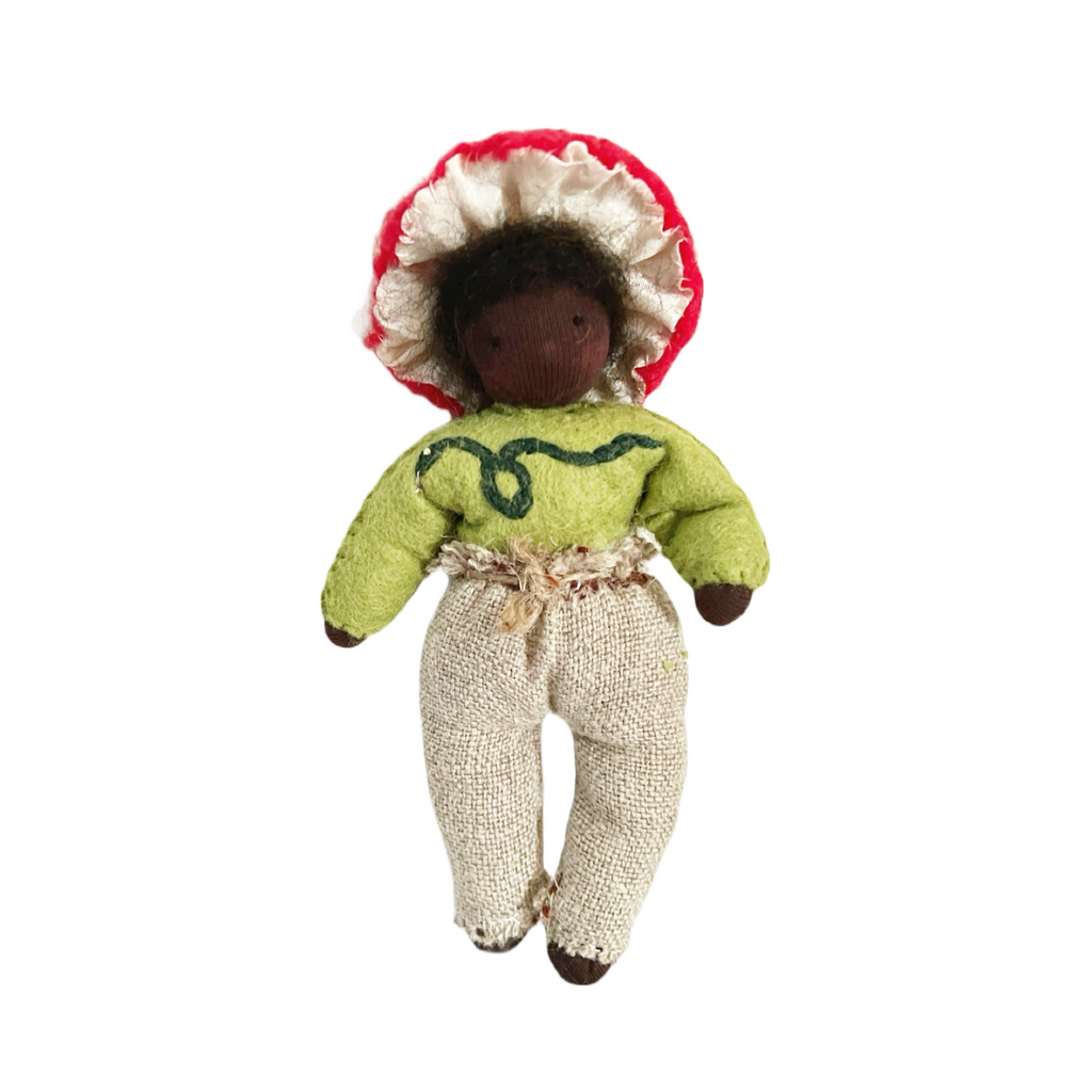 Ashley Ashe Waldorf Doll in Mushroom Outfit