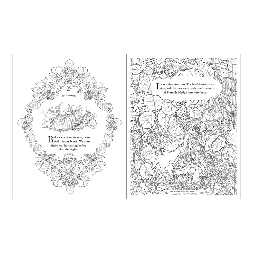 The Brambly Hedge Festive Coloring Book