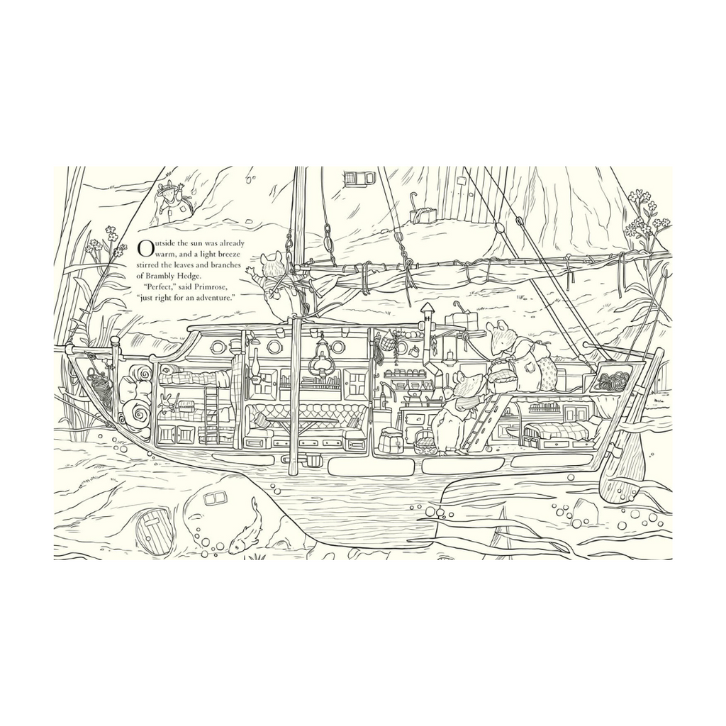 The Brambly Hedge Nature Coloring Book