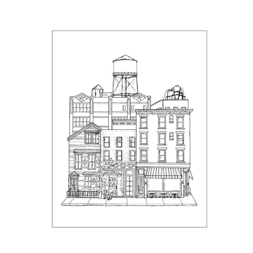 Brooklyn Bound: A Coloring Book by Mikayla Sherfy