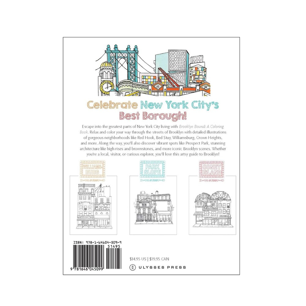 Brooklyn Bound: A Coloring Book by Mikayla Sherfy