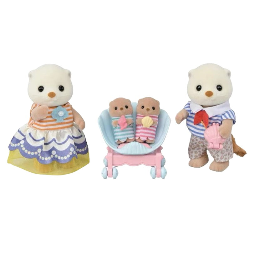 Sylvanian Families Sea Otter Family with Shells Acorn Toy Shop