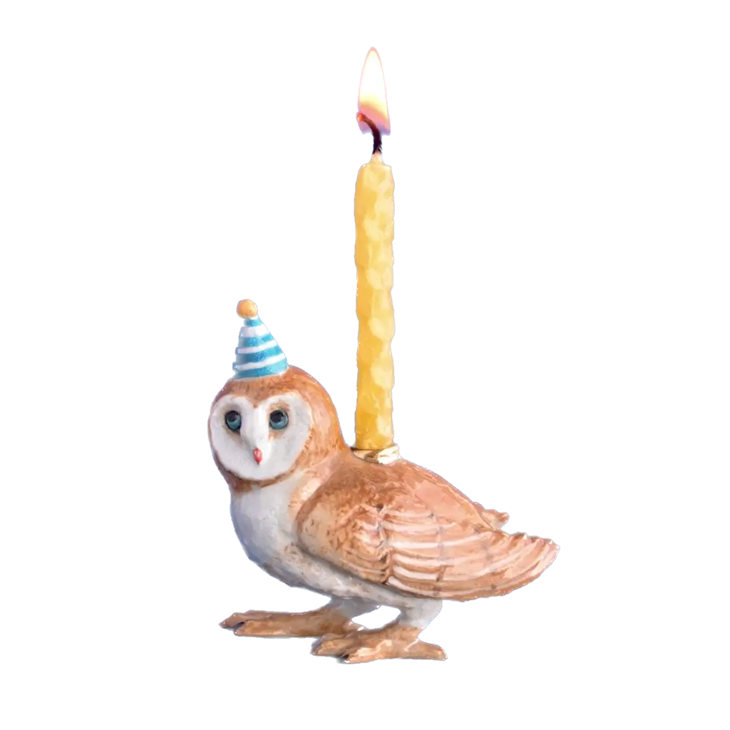 Camp Hollow Candleholder Cake Topper · Barn Owl