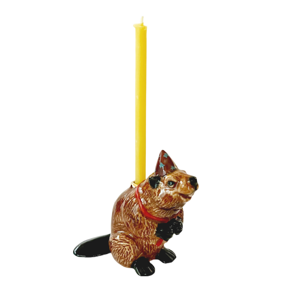 Camp Hollow Candleholder Cake Topper · Beaver