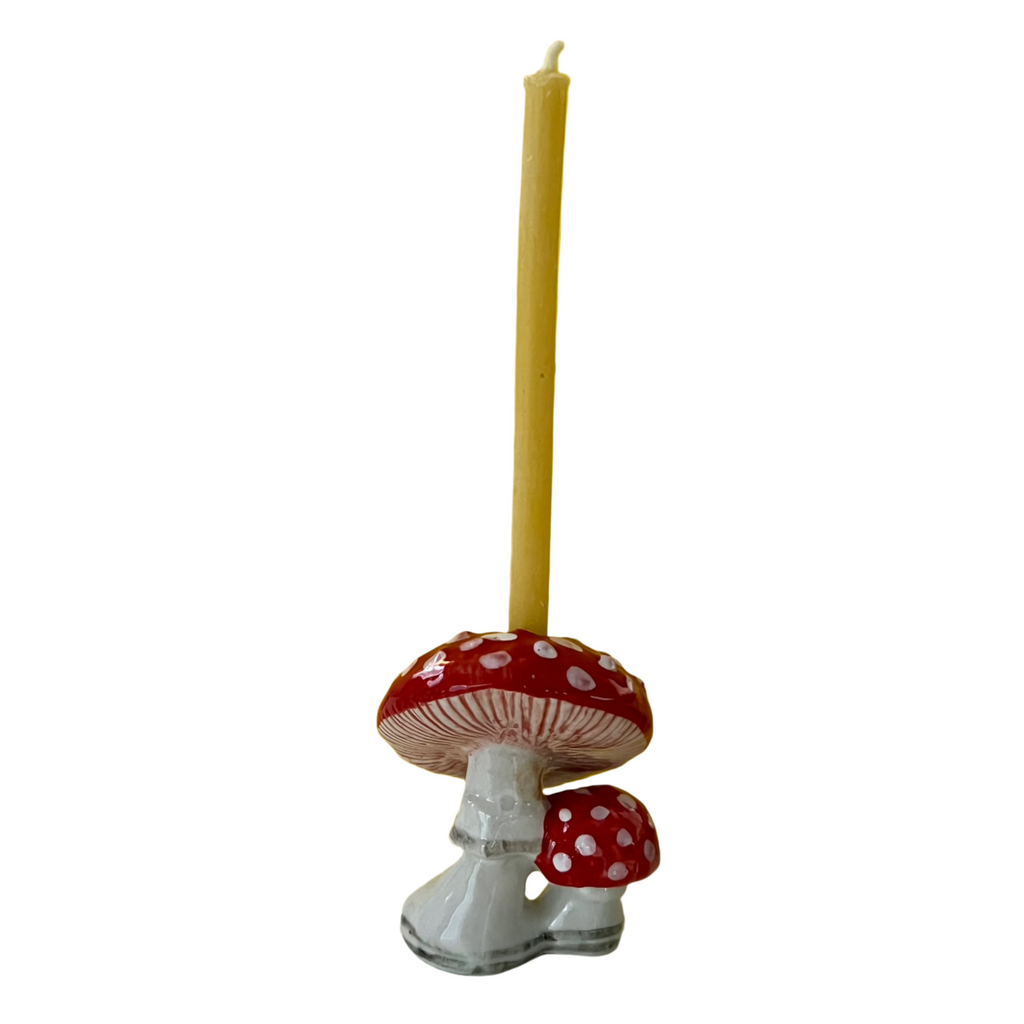 Camp Hollow Candleholder Cake Topper · Mushroom