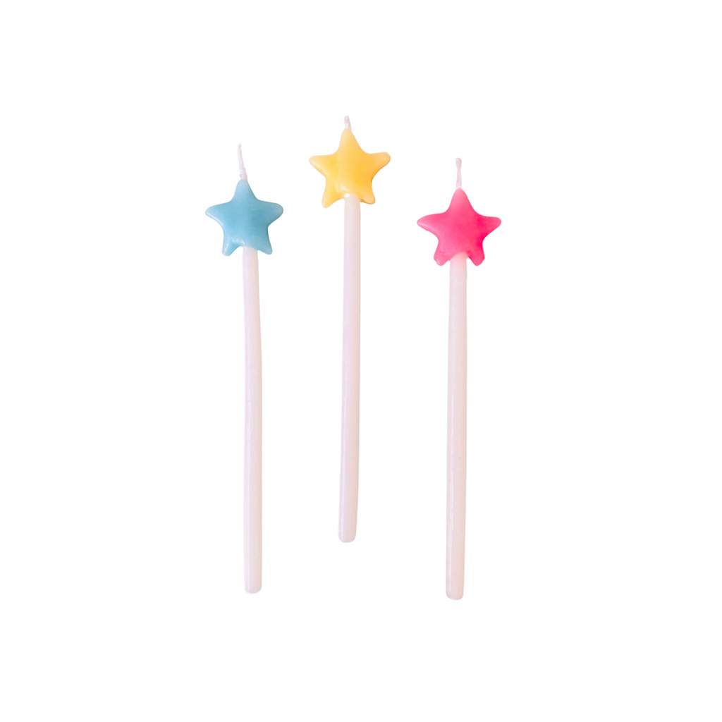 Camp Hollow Star Birthday Candles · Assorted Colors