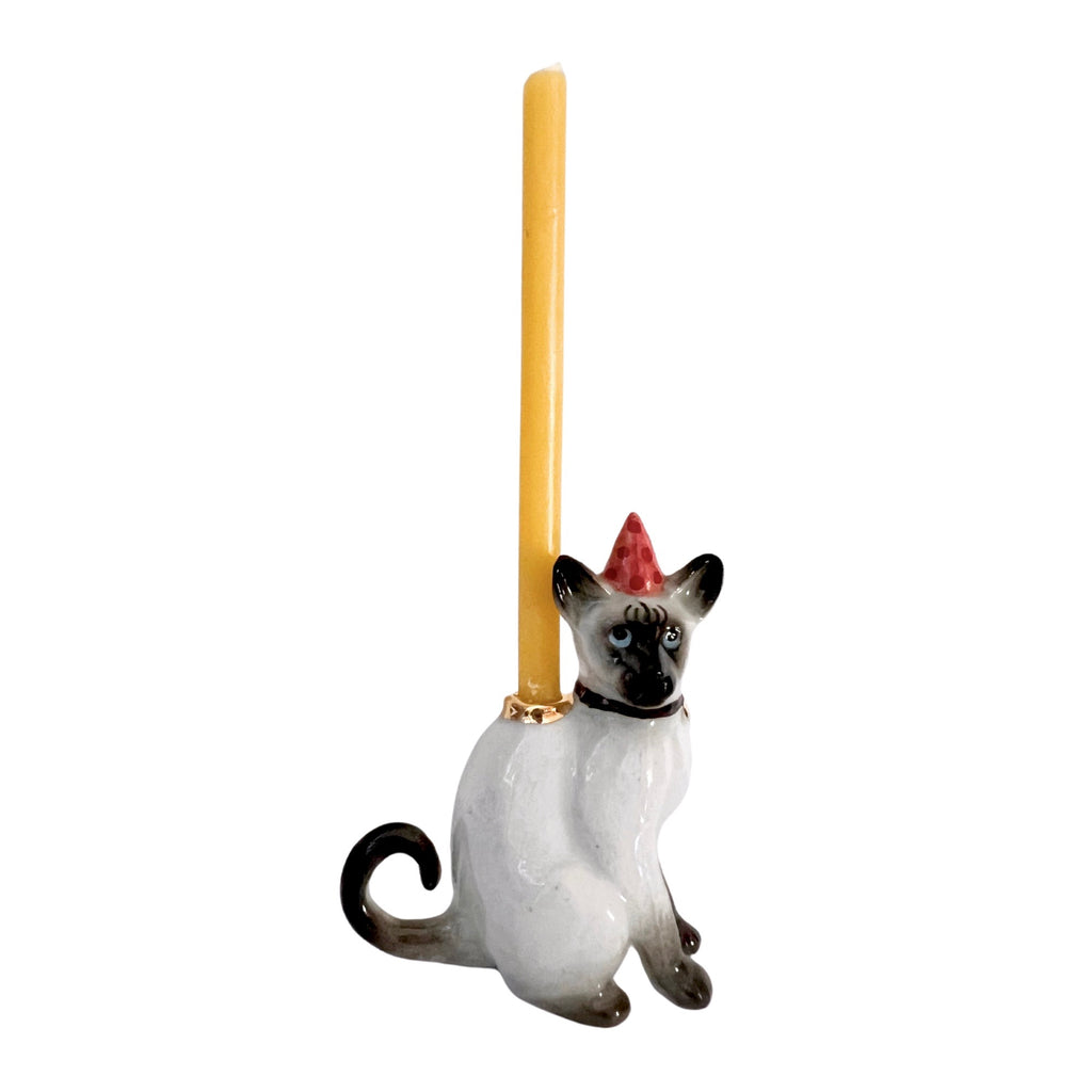 Camp Hollow Candleholder Cake Topper · Siamese Cat