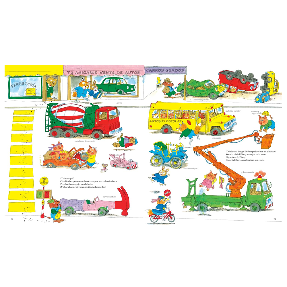 Carros y camiones de Richard Scarry (Richard Scarry's Cars and Trucks and Things that Go Spanish Edition)