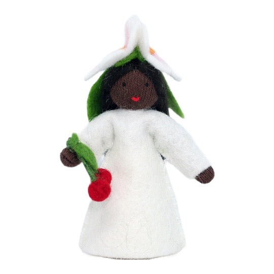 Cherry Blossom Fairy Holding Cherries · Black