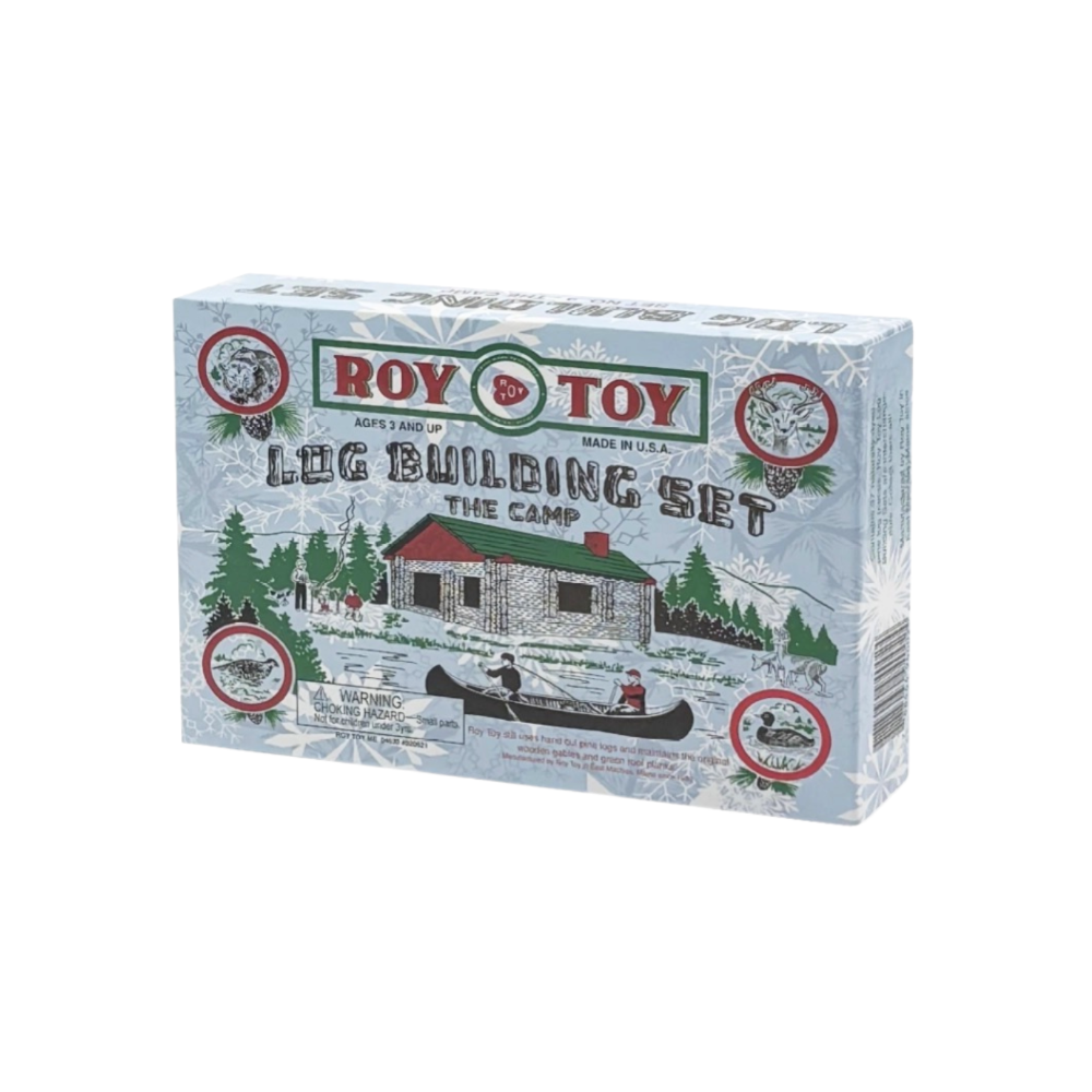 Christmas Log Building Set · 1930's Original Camp